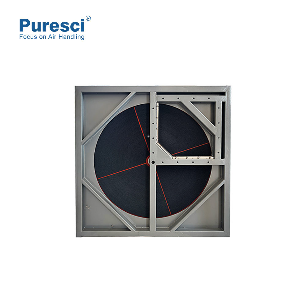 Rotor desecante de panal de grado alimenticio con marco para el procesamiento de alimentos, asegurando el control de humedad higiénica