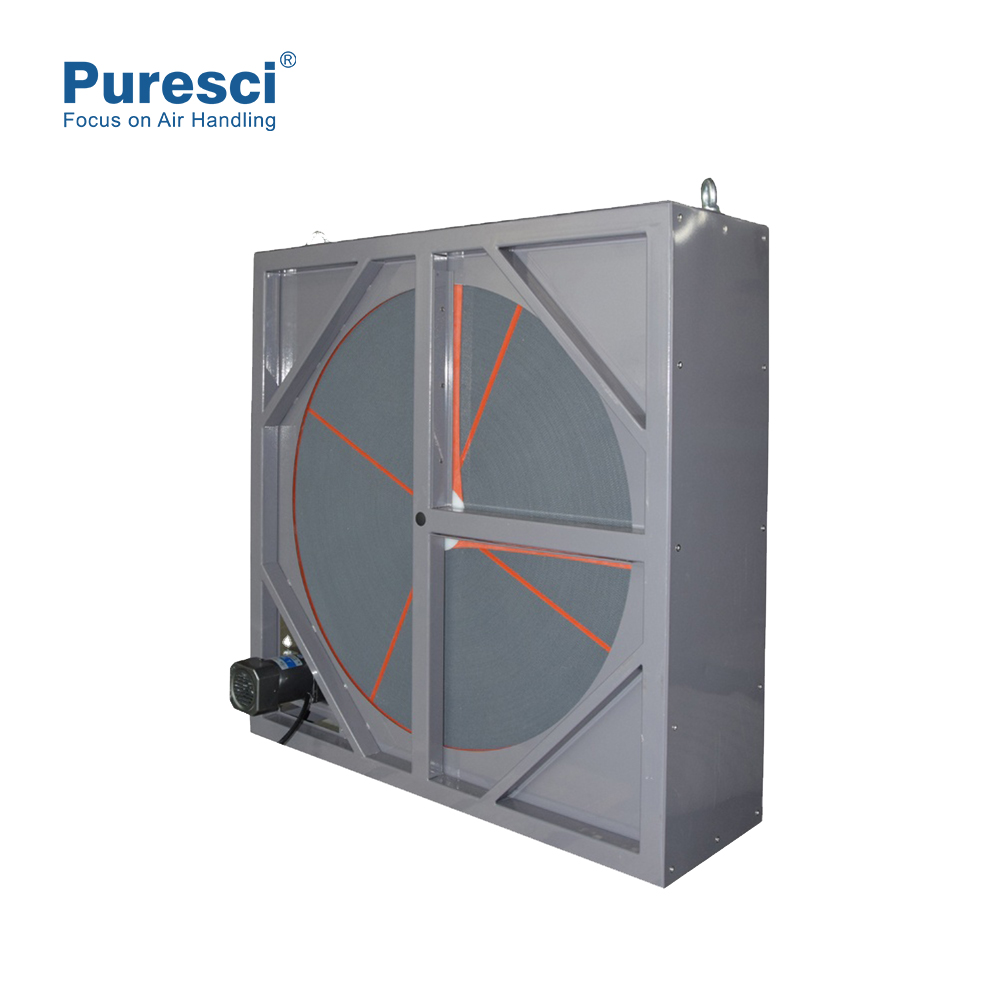 Rotor desecante de panal de grado alimenticio con marco para el procesamiento de alimentos, asegurando el control de humedad higiénica