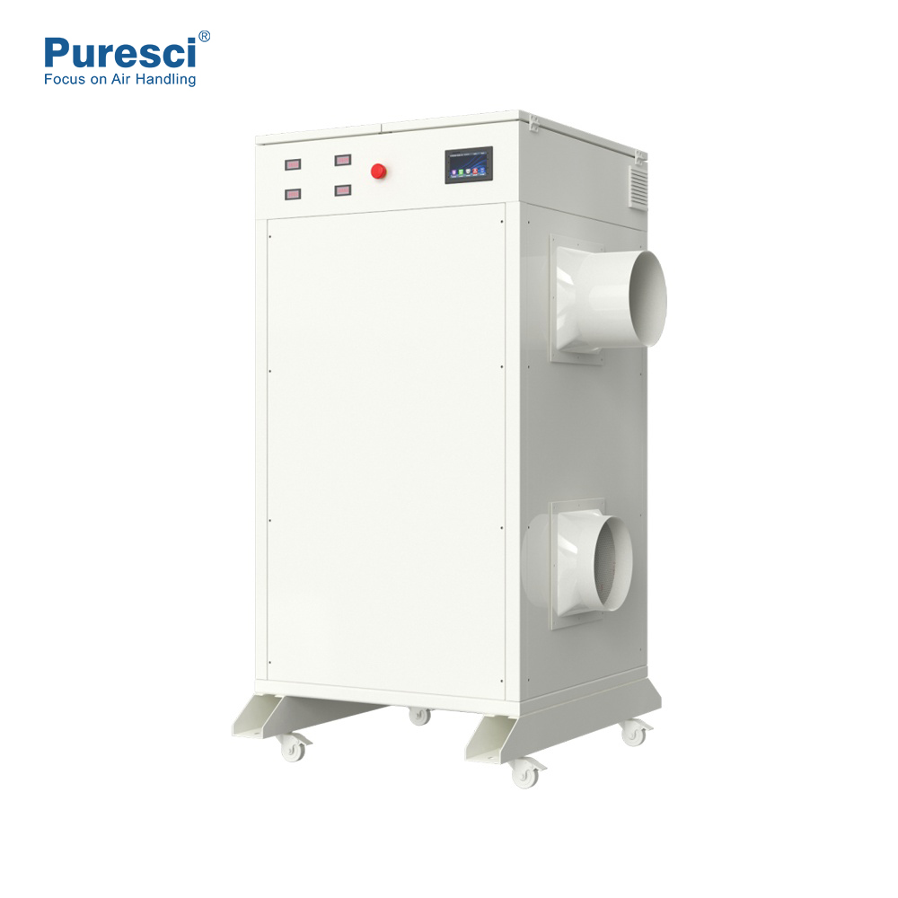 NUEVA ÁRAPE DE CHINA El fabricante de gran área de sílice industrial de sílice desecante deshumidificador rotativo con control de humedad