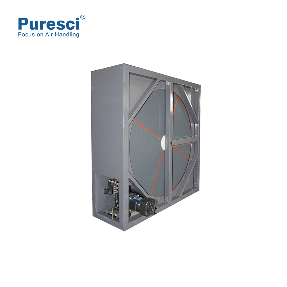 Rotor desecante de panal de grado alimenticio con marco para el procesamiento de alimentos, asegurando el control de humedad higiénica